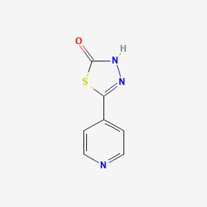 molecular formula C7H5N3OS B1651905 5-pyridin-4-yl-3H-1,3,4-thiadiazol-2-one CAS No. 13570-31-5