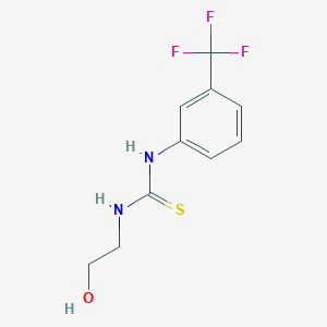 molecular formula C10H11F3N2OS B1651908 N-(2-hydroxyethyl)-N'-[3-(trifluoromethyl)phenyl]thiourea CAS No. 13578-61-5