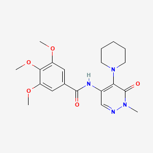 molecular formula C20H26N4O5 B1651909 N-(3-chloro-2-methylphenyl)-4-(2-ethyl-1,3-thiazol-4-yl)benzamide CAS No. 1357955-66-8