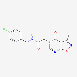 N-(4-chlorobenzyl)-2-(3-methyl-4-oxoisoxazolo[5,4-d]pyrimidin-5(4H)-yl)acetamide