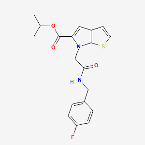 isopropyl 6-{2-[(4-fluorobenzyl)amino]-2-oxoethyl}-6H-thieno[2,3-b]pyrrole-5-carboxylate