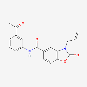 N-(3-acetylphenyl)-3-allyl-2-oxo-2,3-dihydro-1,3-benzoxazole-5-carboxamide