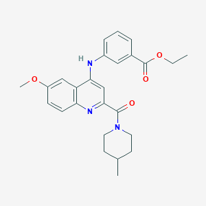 N-[4-(3-{4-[(methylsulfonyl)amino]phenyl}-1,2,4-oxadiazol-5-yl)phenyl]acetamide