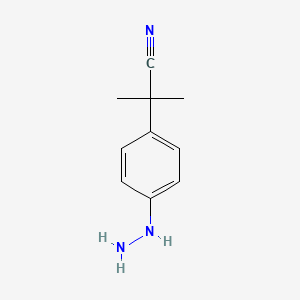 2-(4-Hydrazinylphenyl)-2-methylpropanenitrile
