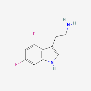 molecular formula C10H10F2N2 B1651932 2-(4,6-difluoro-1H-indol-3-yl)ethanamine CAS No. 1360891-65-1