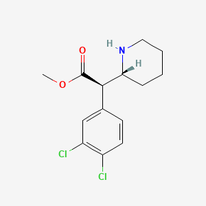 Methyl (2R)-(3,4-dichlorophenyl)[(2R)-2-piperidinyl]acetate