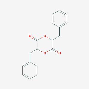 molecular formula C18H16O4 B1651945 3,6-Dibenzyl-1,4-dioxane-2,5-dione CAS No. 136532-18-8