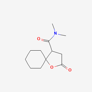 molecular formula C12H19NO3 B1651946 N,N-dimethyl-2-oxo-1-oxaspiro[4.5]decane-4-carboxamide CAS No. 136547-39-2