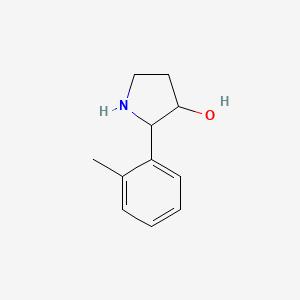 molecular formula C11H15NO B1651958 2-(2-Methylphenyl)pyrrolidin-3-OL CAS No. 1368346-33-1