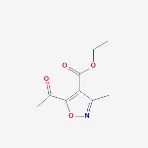 B165196 Ethyl 5-acetyl-3-methylisoxazole-4-carboxylate CAS No. 129663-13-4