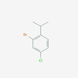 molecular formula C9H10BrCl B1651962 2-Bromo-4-chloro-1-(1-methylethyl)benzene CAS No. 1369828-32-9