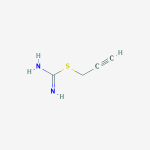 molecular formula C4H6N2S B1651964 Prop-2-ynyl carbamimidothioate CAS No. 13702-02-8