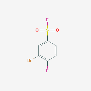 molecular formula C6H3BrF2O2S B1651969 3-Bromo-4-fluorobenzene-1-sulfonyl fluoride CAS No. 1373233-30-7