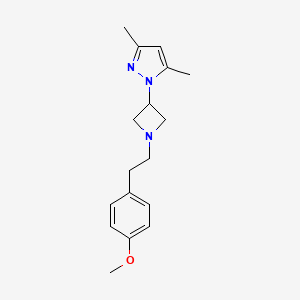 1-{1-[2-(4-methoxyphenyl)ethyl]azetidin-3-yl}-3,5-dimethyl-1H-pyrazole