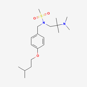 N-[2-(dimethylamino)-2-methylpropyl]-N-{[4-(3-methylbutoxy)phenyl]methyl}methanesulfonamide