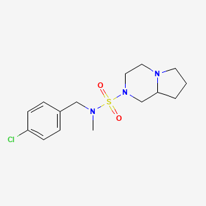 N-[(4-chlorophenyl)methyl]-N-methyl-octahydropyrrolo[1,2-a]piperazine-2-sulfonamide