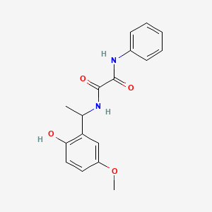 N-[1-(2-hydroxy-5-methoxyphenyl)ethyl]-N'-phenylethanediamide