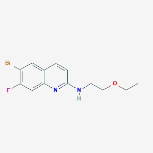 molecular formula C13H14BrFN2O B1651999 6-bromo-N-(2-ethoxyethyl)-7-fluoroquinolin-2-amine CAS No. 1376046-47-7