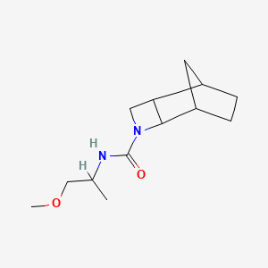 molecular formula C13H22N2O2 B1652017 N-(1-methoxypropan-2-yl)-3-azatricyclo[4.2.1.0^{2,5}]nonane-3-carboxamide CAS No. 1376292-29-3