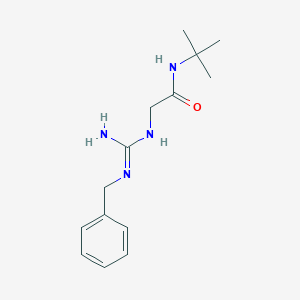 molecular formula C14H22N4O B1652033 2-[(N'-Benzylcarbamimidoyl)amino]-N-tert-butylacetamide CAS No. 1376752-82-7