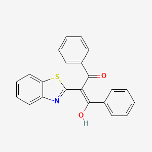 2-(1,3-benzothiazol-2(3H)-ylidene)-1,3-diphenyl-1,3-propanedione