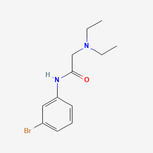 molecular formula C12H17BrN2O B1652037 Acetamide, N-(3-bromophenyl)-2-(diethylamino)- CAS No. 137813-83-3