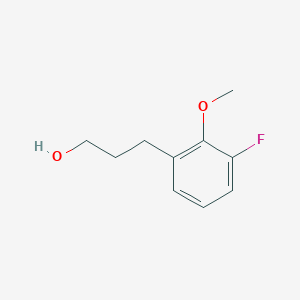 molecular formula C10H13FO2 B1652040 3-(3-Fluoro-2-methoxyphenyl)propan-1-ol CAS No. 1378818-34-8