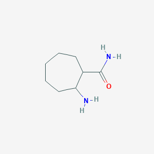 molecular formula C8H16N2O B1652044 2-Aminocycloheptane-1-carboxamide CAS No. 1378866-40-0