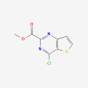 molecular formula C8H5ClN2O2S B1652046 Methyl 4-chlorothieno[3,2-d]pyrimidine-2-carboxylate CAS No. 1379302-45-0
