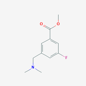 molecular formula C11H14FNO2 B1652055 Methyl 3-[(dimethylamino)methyl]-5-fluorobenzoate CAS No. 1379375-31-1