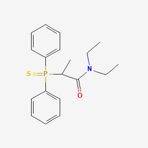 molecular formula C19H24NOPS B1652065 Propanamide, 2-(diphenylphosphinothioyl)-N,N-diethyl- CAS No. 138199-99-2