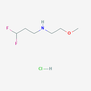 molecular formula C6H14ClF2NO B1652074 (3,3-Difluoropropyl)(2-methoxyethyl)amine hydrochloride CAS No. 1384428-83-4