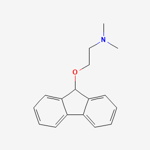 molecular formula C17H19NO B1652094 Ethanamine, 2-(9H-fluoren-9-yloxy)-N,N-dimethyl- CAS No. 138474-84-7