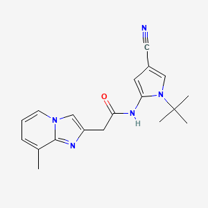 N-(1-tert-butyl-4-cyano-1H-pyrrol-2-yl)-2-{8-methylimidazo[1,2-a]pyridin-2-yl}acetamide