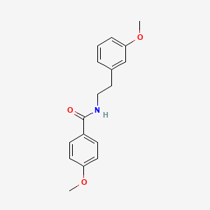 molecular formula C17H19NO3 B1652115 Benzamide, 4-methoxy-N-[2-(3-methoxyphenyl)ethyl]- CAS No. 138976-86-0
