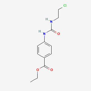 molecular formula C12H15ClN2O3 B1652117 4-{[(2-氯乙基)氨基甲酰基]氨基}苯甲酸乙酯 CAS No. 13908-47-9