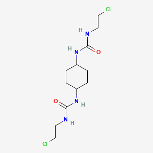 molecular formula C12H22Cl2N4O2 B1652118 1,1'-Cyclohexane-1,4-diylbis[3-(2-chloroethyl)urea] CAS No. 13908-63-9
