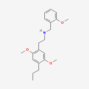 molecular formula C21H29NO3 B1652125 2-(4-Propyl-2,5-dimethoxyphenyl)-N-(2-methoxybenzyl)ethanamine CAS No. 1391489-07-8