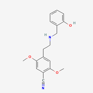 molecular formula C18H20N2O3 B1652126 Nboh-2C-CN CAS No. 1391489-32-9