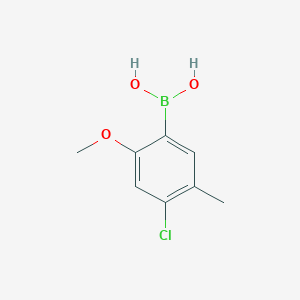molecular formula C8H10BClO3 B1652139 (4-Chloro-2-methoxy-5-methylphenyl)boronic acid CAS No. 1393536-51-0