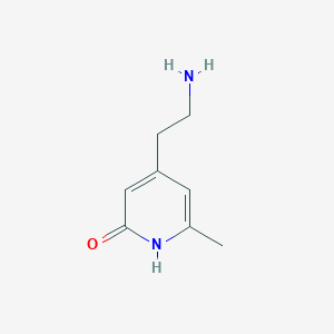 molecular formula C8H12N2O B1652140 4-(2-Aminoethyl)-6-methylpyridin-2-OL CAS No. 1393551-97-7
