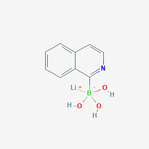 molecular formula C9H9BLiNO3 B1652143 Lithium (isoquinolin-1-yl)trihydroxyborate CAS No. 1393823-03-4