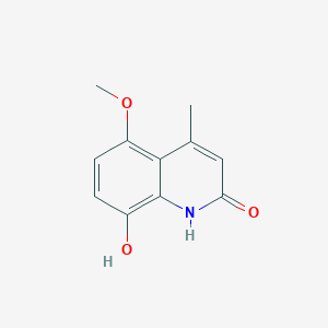 molecular formula C11H11NO3 B1652146 8-hydroxy-5-methoxy-4-methylquinolin-2(1H)-one CAS No. 1394024-30-6