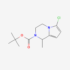 tert-butyl 6-chloro-1-methyl-1H,2H,3H,4H-pyrrolo[1,2-a]pyrazine-2-carboxylate
