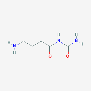 molecular formula C5H11N3O2 B1652152 (4-Aminobutanoyl)urea CAS No. 1394116-61-0
