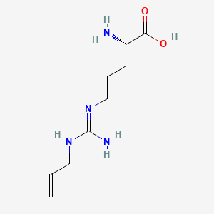 molecular formula C9H18N4O2 B1652154 omega-N-Allylarginine CAS No. 139461-37-3
