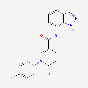 1-(4-fluorophenyl)-N-(1H-indazol-7-yl)-6-oxo-1,6-dihydropyridine-3-carboxamide