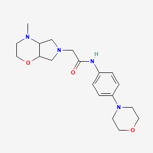 2-{4-methyl-octahydropyrrolo[3,4-b]morpholin-6-yl}-N-[4-(morpholin-4-yl)phenyl]acetamide