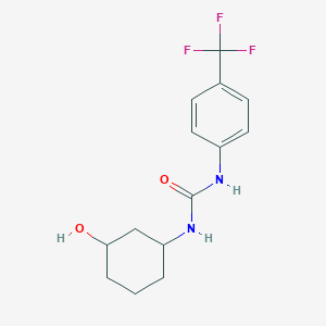 molecular formula C14H17F3N2O2 B1652175 1-(3-Hydroxycyclohexyl)-3-(4-(trifluoromethyl)phenyl)urea CAS No. 1396759-30-0