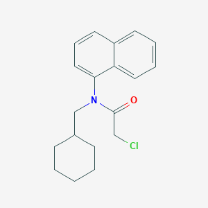 2-chloro-N-(cyclohexylmethyl)-N-naphthalen-1-ylacetamide